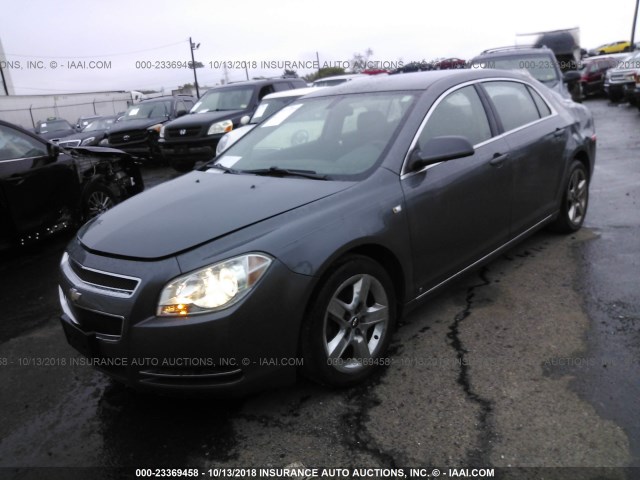 1G1ZH57B884274600 - 2008 CHEVROLET MALIBU 1LT Light Blue photo 2