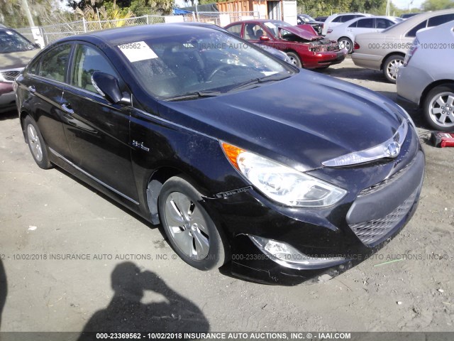 KMHEC4A49DA050185 - 2013 HYUNDAI SONATA HYBRID BLACK photo 1