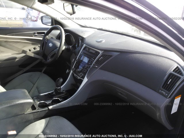 KMHEC4A49DA050185 - 2013 HYUNDAI SONATA HYBRID BLACK photo 5