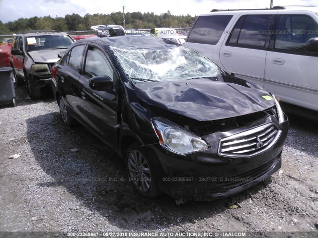 ML32F3FJ8JHF13272 - 2018 MITSUBISHI MIRAGE G4 ES შავი ფოტო 1