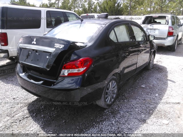 ML32F3FJ8JHF13272 - 2018 MITSUBISHI MIRAGE G4 ES შავი ფოტო 4