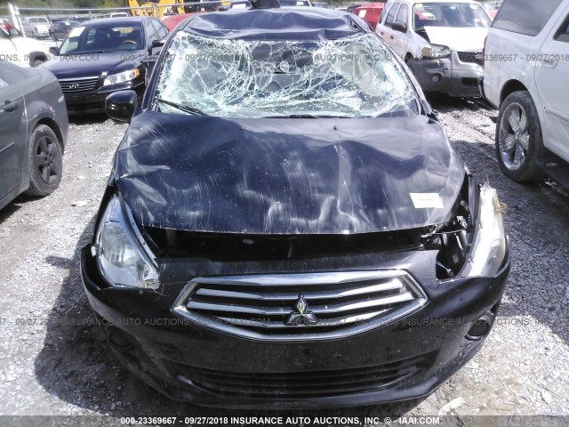 ML32F3FJ8JHF13272 - 2018 MITSUBISHI MIRAGE G4 ES შავი ფოტო 6