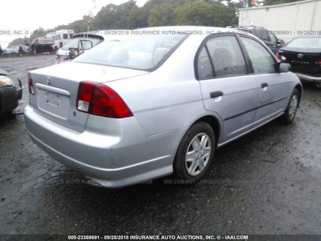 2HGES16384H546409 - 2004 HONDA CIVIC DX VP SILVER photo 4