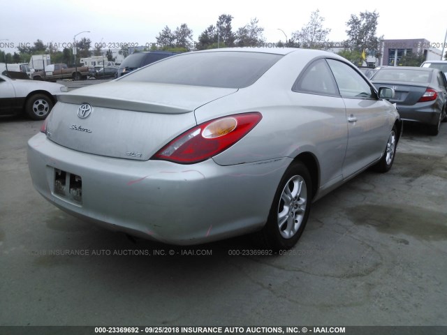 4T1CE30P06U667614 - 2006 TOYOTA CAMRY SOLARA SE/SLE ვერცხლისფერი ფოტო 4