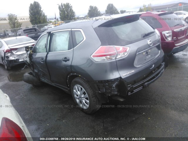5N1AT2MT3GC797294 - 2016 NISSAN ROGUE S/SL/SV GRAY photo 3