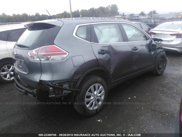 5N1AT2MT3GC797294 - 2016 NISSAN ROGUE S/SL/SV GRAY photo 4