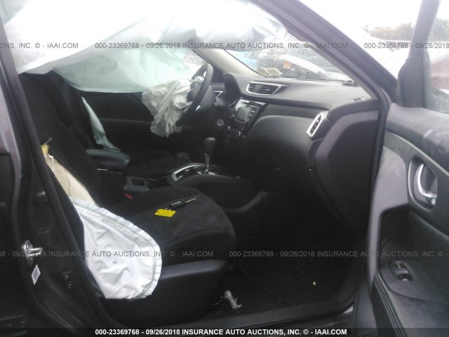 5N1AT2MT3GC797294 - 2016 NISSAN ROGUE S/SL/SV GRAY photo 5