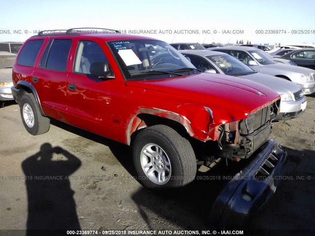 1B4HS38N12F152817 - 2002 DODGE DURANGO SPORT/SXT RED photo 1