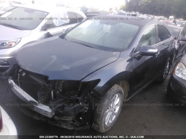 5J8TB4H50GL024727 - 2016 ACURA RDX TECHNOLOGY GRAY photo 2