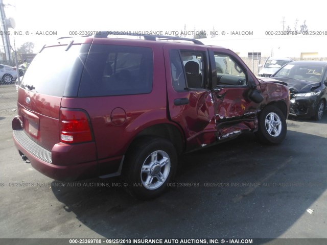 1FMZU63K94ZA06338 - 2004 FORD EXPLORER XLT/XLT SPORT/NBX 红色 照片 4