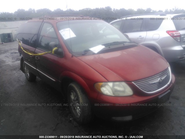 2C8GP64L11R240200 - 2001 CHRYSLER TOWN & COUNTRY LIMITED RED photo 1