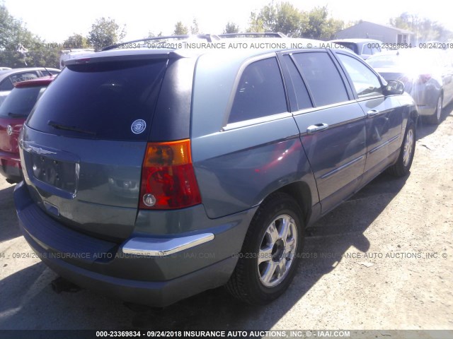 2C8GM68414R637843 - 2004 CHRYSLER PACIFICA TEAL photo 4