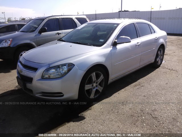 1G1ZC5E03CF259158 - 2012 CHEVROLET MALIBU 1LT SILVER photo 2
