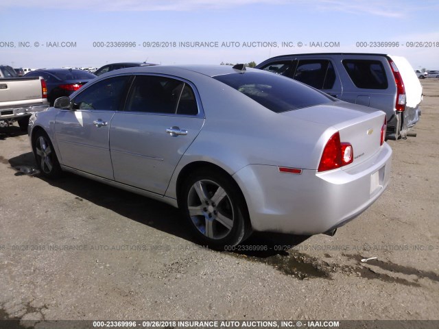 1G1ZC5E03CF259158 - 2012 CHEVROLET MALIBU 1LT SILVER photo 3