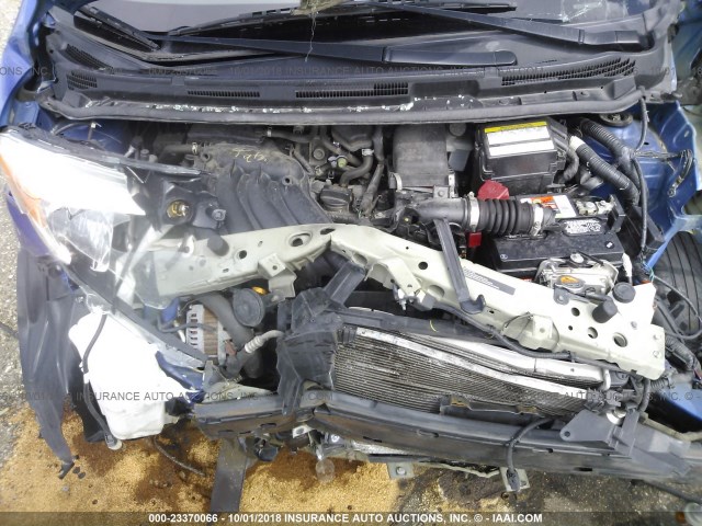 3N1CE2CP7FL353739 - 2015 NISSAN VERSA NOTE S/S PLUS/SV/SL/SR BLUE photo 10