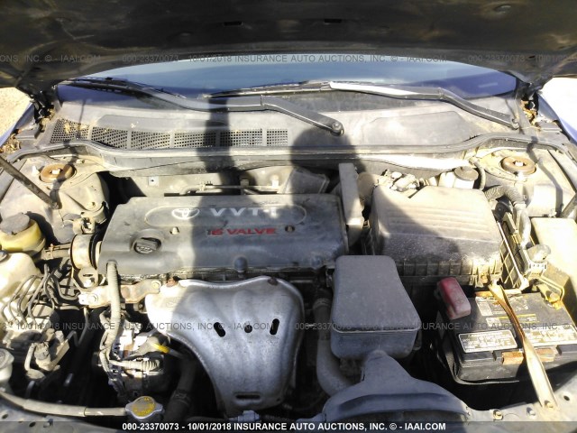 4T1BE46K27U015088 - 2007 TOYOTA CAMRY NEW GENERAT CE/LE/XLE/SE BLUE photo 10