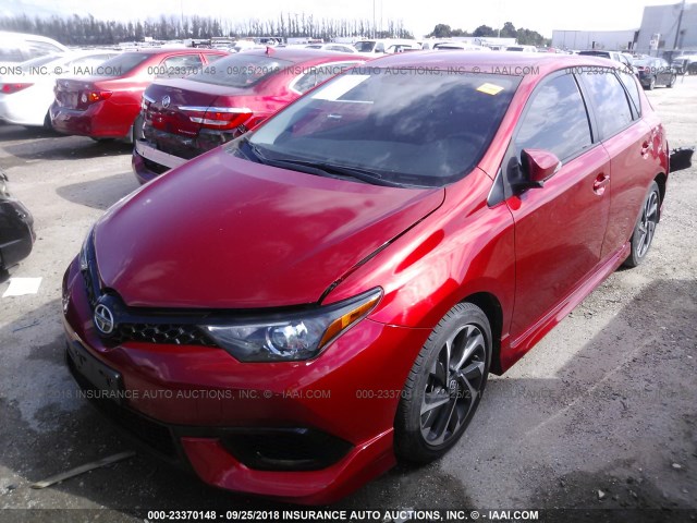 JTNKARJE5GJ506847 - 2016 TOYOTA SCION IM RED photo 2