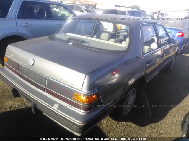 1G2AF51W7K6244137 - 1989 PONTIAC 6000 LE GRAY photo 4