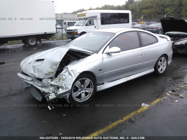 6G2VX12U75L363514 - 2005 PONTIAC GTO SILVER photo 2