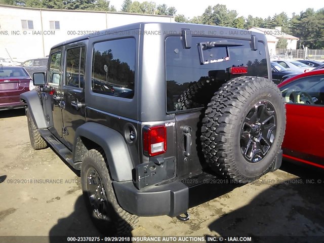 1C4BJWDG8JL853715 - 2018 JEEP WRANGLER UNLIMITE SPORT GRAY photo 3