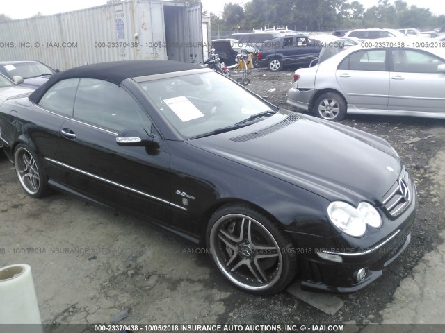 WDBTK77G17T075672 - 2007 MERCEDES-BENZ CLK 63 AMG BLACK photo 1