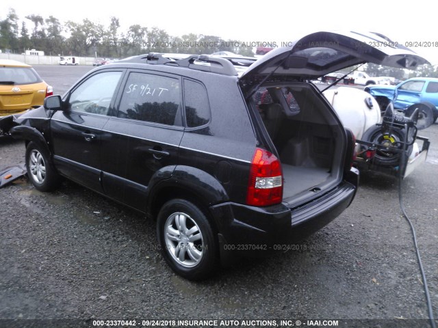 KM8JN12D06U273769 - 2006 HYUNDAI TUCSON GLS/LIMITED BLACK photo 3