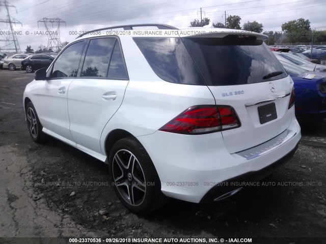 4JGDA5HB7HA961567 - 2017 MERCEDES-BENZ GLE 350 4MATIC WHITE photo 3