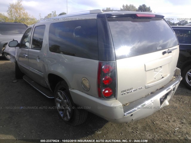 1GKFK66888J209680 - 2008 GMC YUKON XL DENALI GOLD photo 3