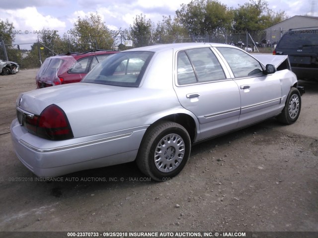 2MEFM74W03X681450 - 2003 MERCURY GRAND MARQUIS GS SILVER photo 4