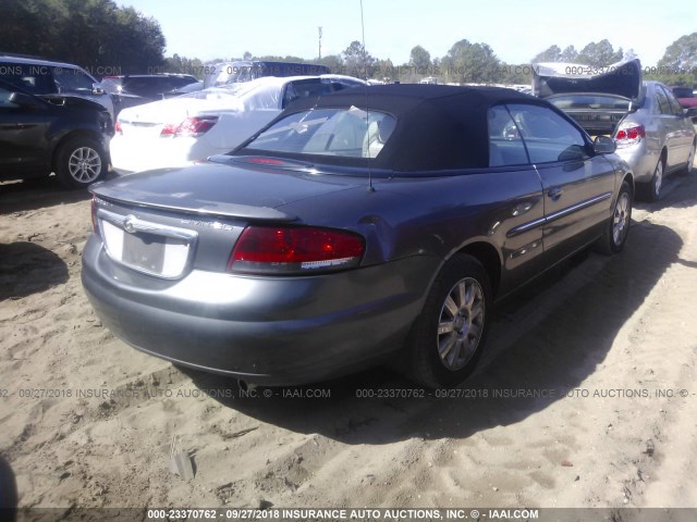 1C3EL65R75N517916 - 2005 CHRYSLER SEBRING LIMITED GRAY photo 4