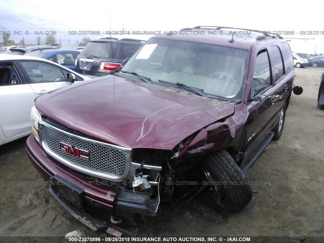 1GKEK63U83J184379 - 2003 GMC YUKON DENALI BURGUNDY photo 2