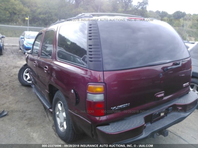 1GKEK63U83J184379 - 2003 GMC YUKON DENALI BURGUNDY photo 3