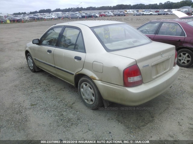 JM1BJ222310436374 - 2001 MAZDA PROTEGE DX/LX GOLD photo 3