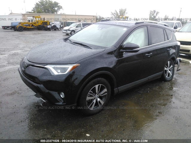 2T3WFREV7JW479404 - 2018 TOYOTA RAV4 ADVENTURE/XLE BLACK photo 2