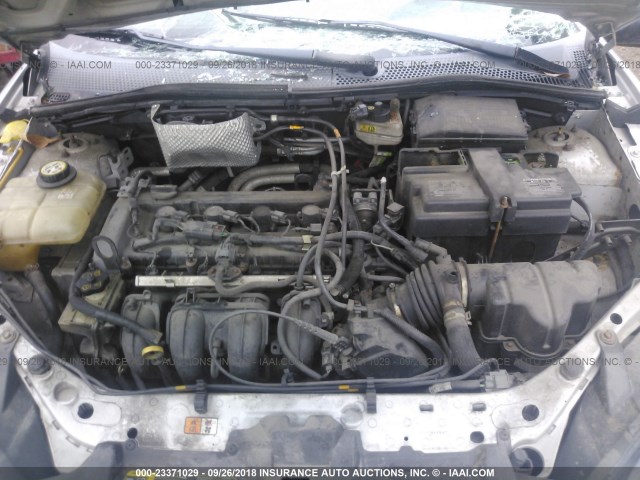 1FAFP34N97W349099 - 2007 FORD FOCUS ZX4/S/SE/SES ვერცხლისფერი ფოტო 10