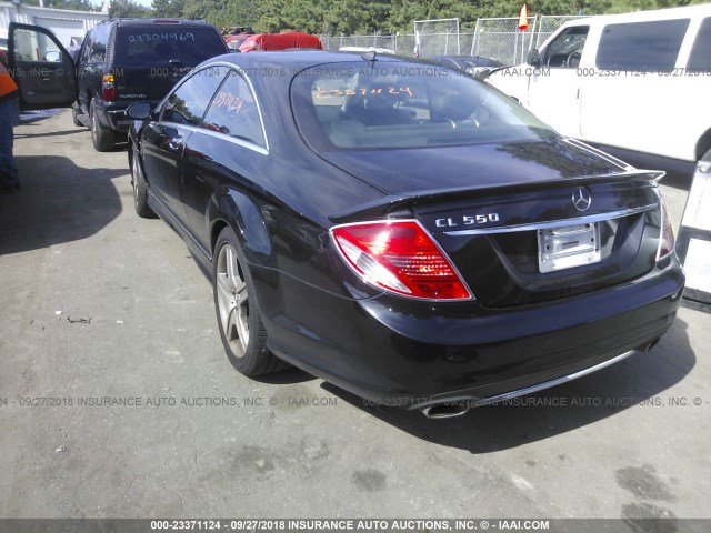 WDDEJ71X48A014003 - 2008 MERCEDES-BENZ CL 550 BLACK photo 3