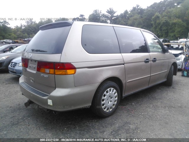 5FNRL18593B093370 - 2003 HONDA ODYSSEY LX TAN photo 4