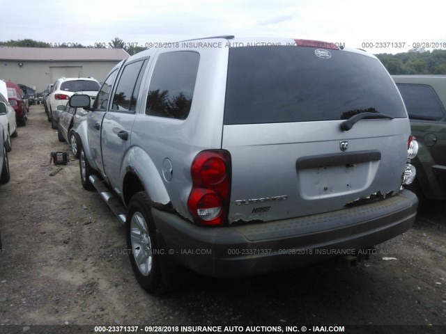 1D4HB38N44F185402 - 2004 DODGE DURANGO ST SILVER photo 3