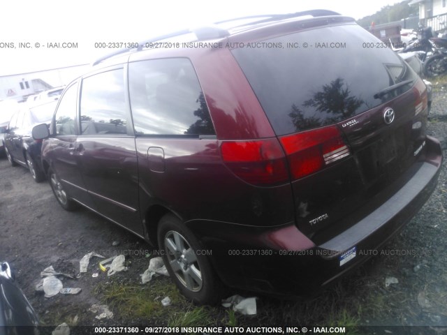5TDZA23C44S216300 - 2004 TOYOTA SIENNA CE/LE RED photo 3