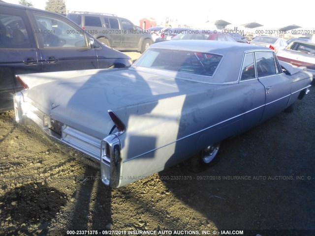 63J072637 - 1963 CADILLAC SERIES 62 BLUE photo 4