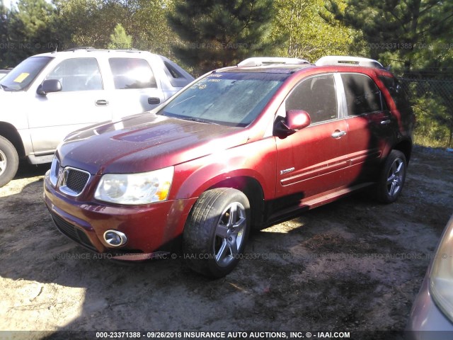 2CKDL537286028814 - 2008 PONTIAC TORRENT GXP MAROON photo 2