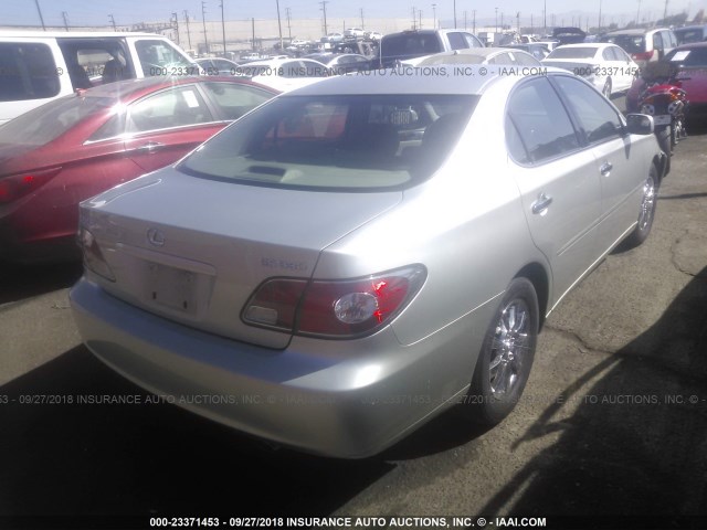 JTHBA30G145033293 - 2004 LEXUS ES 330 SILVER photo 4