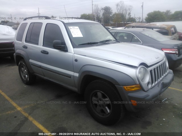 1J4GL48K07W671785 - 2007 JEEP LIBERTY SPORT SILVER photo 1