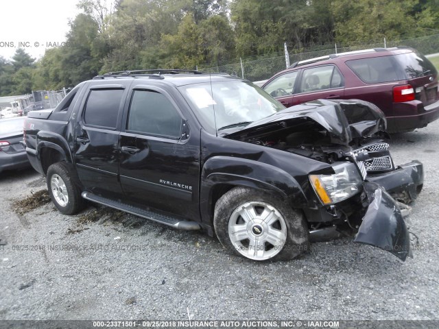 3GNTKFE79DG154523 - 2013 CHEVROLET AVALANCHE LT BLACK photo 1