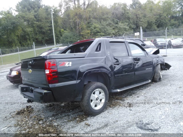 3GNTKFE79DG154523 - 2013 CHEVROLET AVALANCHE LT BLACK photo 4