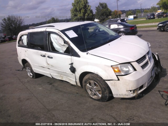 2D8HN44H18R704402 - 2008 DODGE GRAND CARAVAN SE WHITE photo 1