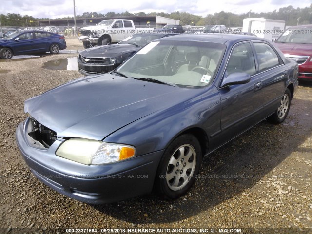 1YVGF22C715215678 - 2001 MAZDA 626 ES/LX GRAY photo 2