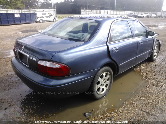 1YVGF22C715215678 - 2001 MAZDA 626 ES/LX GRAY photo 4