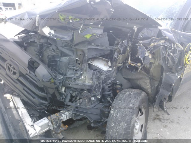 5TFRX5GN9HX091967 - 2017 TOYOTA TACOMA ACCESS CAB/SR/SR5 BLACK photo 6