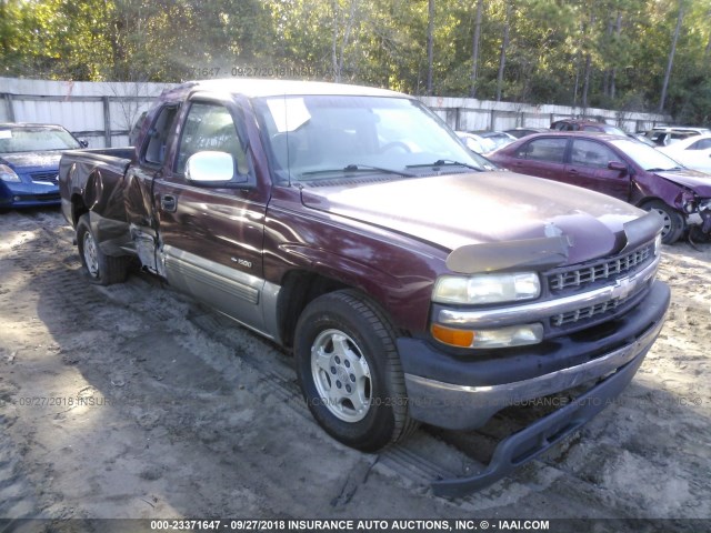 2GCEC19T6Y1110373 - 2000 CHEVROLET SILVERADO C1500 MAROON photo 1